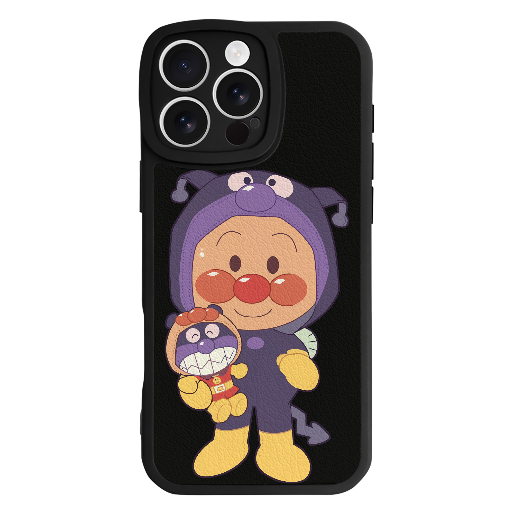（画像用） アンパンマン Anpanman 【iPhone 16シリーズ対応】シリコンスマホケース（レザー調） 材質：シリコン